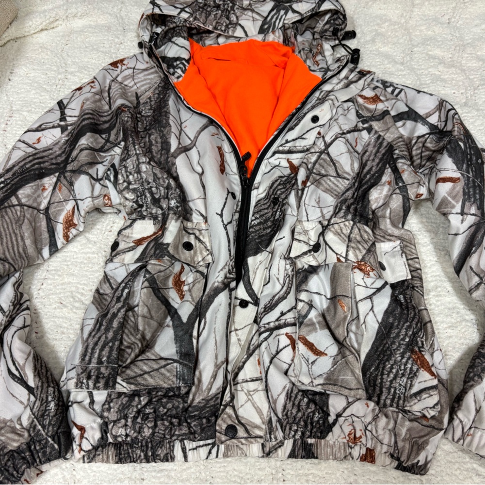Realtree Hardwoods Camouflage Reversible Hi-Vis Orange